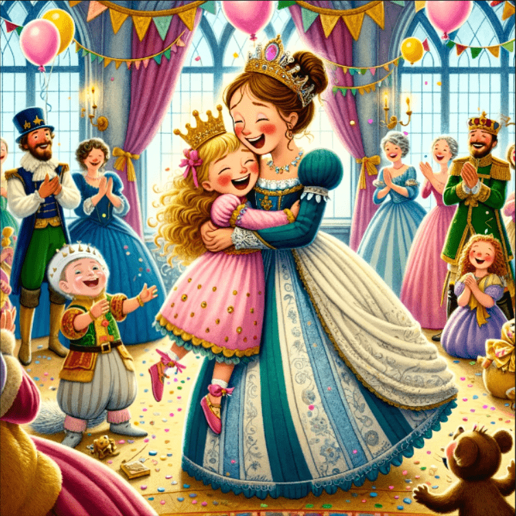 The final celebratory scene in the palace